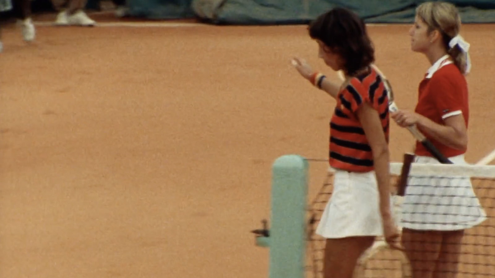 The French Virginia Ruzici and Chris Evert